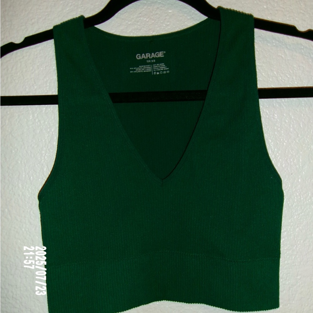 Garage Women's Deep Green Tank Top